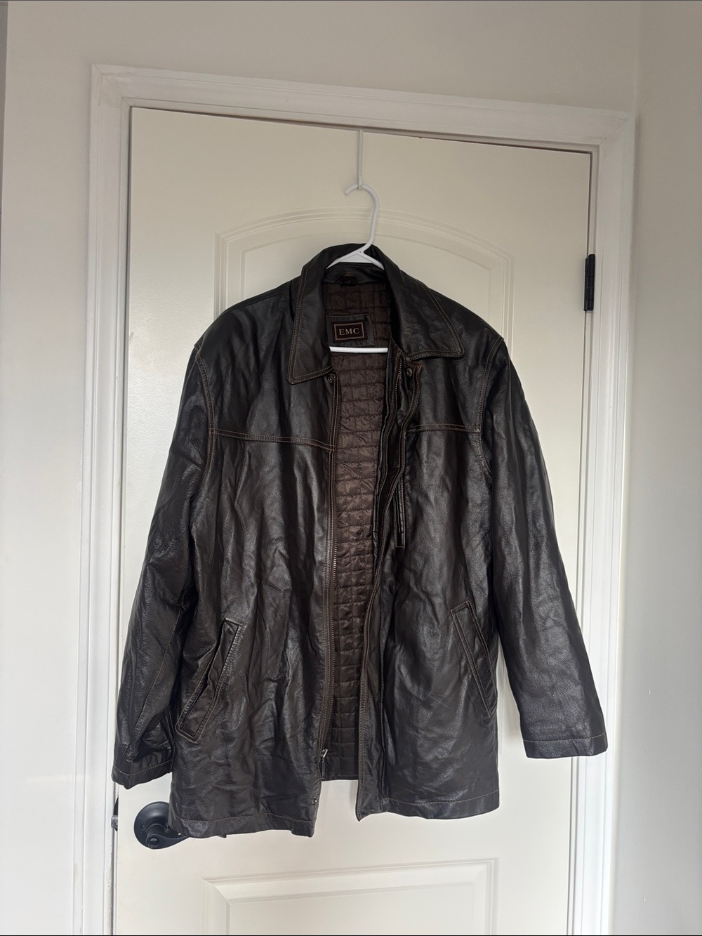 Men’s Dark Brown Leather Jacket